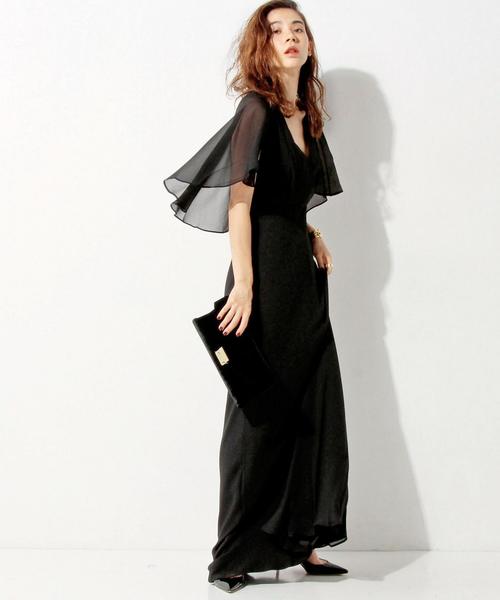 United Arrows ユナイテッドアローズ の Erin By Erin Fetherston ｴﾘﾝ ﾊﾞｲ ｴﾘﾝ ﾌｪｻﾞｰｽﾄﾝ ケープ マキシ ワンピース ワンピース Wear