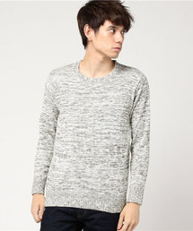 gim | 【gim/ジム】綿麻スラブクルーネックニット(ニット/セーター)