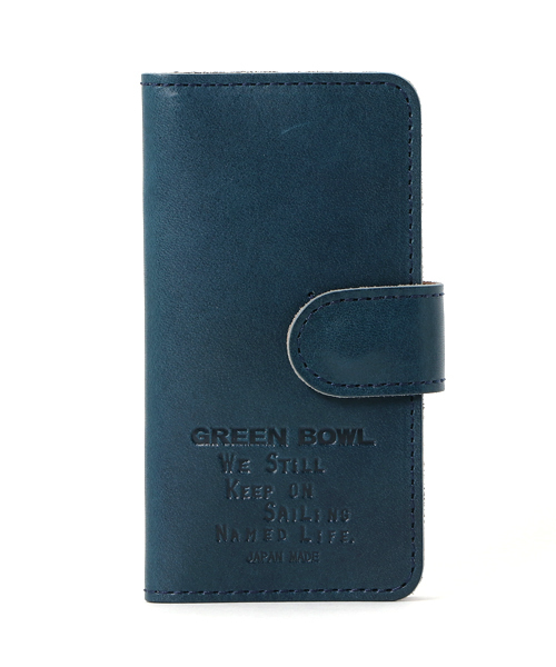 GREEN BOWL（グリーンボウル）の「GREEN BOWL Leather iphone Case/グリーンボウルレザーアイフォンケース（スマホケース/カバー・メンズ・カーキ/ネイビー/ブラウン/キャメル・FREE）」の5枚目の写真