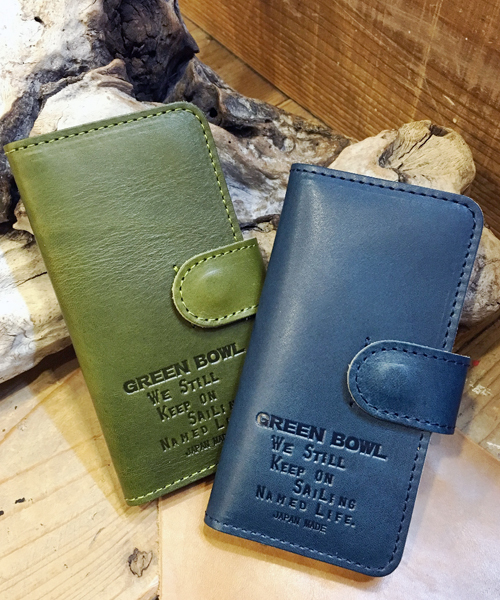 GREEN BOWL（グリーンボウル）の「GREEN BOWL Leather iphone Case/グリーンボウルレザーアイフォンケース（スマホケース/カバー・メンズ・カーキ/ネイビー/ブラウン/キャメル・FREE）」の13枚目の写真