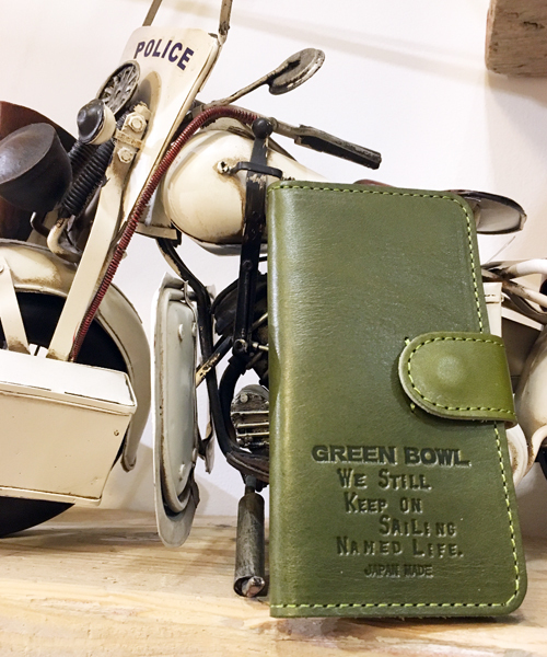 GREEN BOWL（グリーンボウル）の「GREEN BOWL Leather iphone Case/グリーンボウルレザーアイフォンケース（スマホケース/カバー・メンズ・カーキ/ネイビー/ブラウン/キャメル・FREE）」の15枚目の写真
