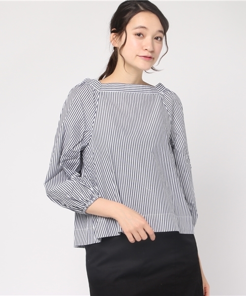 WEGO（ウィゴー）の「WEGO/ボリュームパフオフショルダーブラウス（シャツ/ブラウス・レディース・ホワイト/ブルー系その他4/ブラック/ベージュ/ライトピンク・FREE）」の20枚目の写真