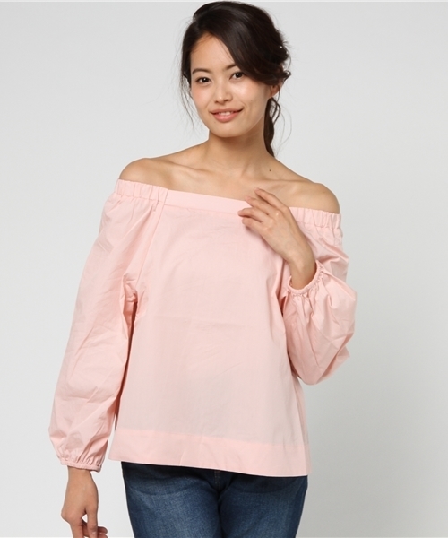 WEGO（ウィゴー）の「WEGO/ボリュームパフオフショルダーブラウス（シャツ/ブラウス・レディース・ホワイト/ブルー系その他4/ブラック/ベージュ/ライトピンク・FREE）」の22枚目の写真