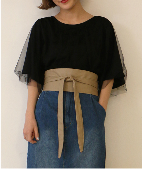 RAY CASSIN(レイカズン)の「サッシュベルト(ベルト・レディース・ピンク/ブラウン/ブラック/ベージュ・FREE)」の9枚目の写真