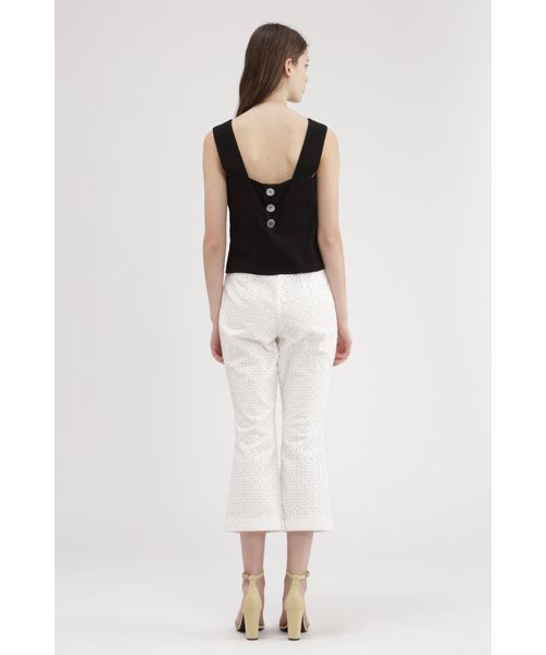 JILL STUART(ジルスチュアート)の「ブロックレースフレアパンツ(その他パンツ・レディース・ブラック/ホワイト・0/2/4)」の4枚目の写真