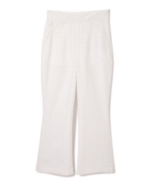 JILL STUART(ジルスチュアート)の「ブロックレースフレアパンツ(その他パンツ・レディース・ブラック/ホワイト・0/2/4)」の6枚目の写真