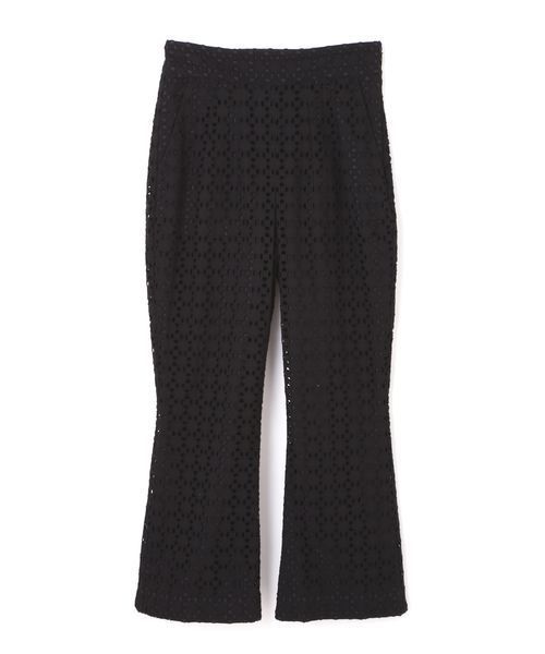 JILL STUART(ジルスチュアート)の「ブロックレースフレアパンツ(その他パンツ・レディース・ブラック/ホワイト・0/2/4)」の9枚目の写真