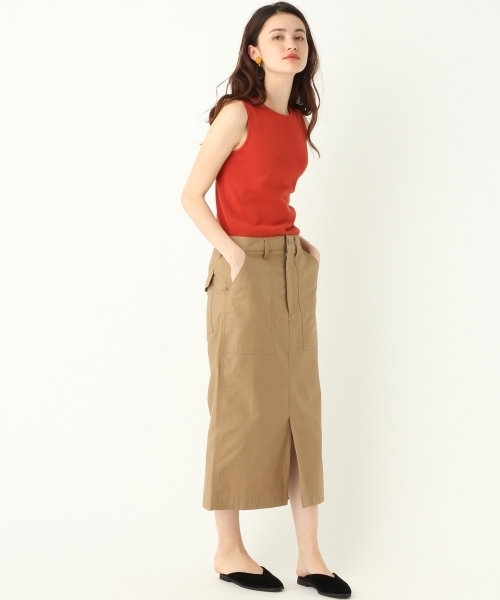 A part by（アパートバイ）の「Cベイカータイトスカート 763670 （スカート・レディース・ベージュ/カーキ・MEDIUM/LARGE）」の3枚目の写真