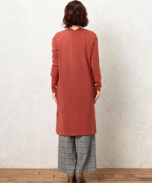 green label relaxing（グリーンレーベルリラクシング）の「［手洗い可能］KF ハンドウォッシュ スーパーロングカーディガン ◆（カーディガン/ボレロ・レディース・ベージュ/ネイビー/グレー/オレンジ系その他・FREE）」の12枚目の写真