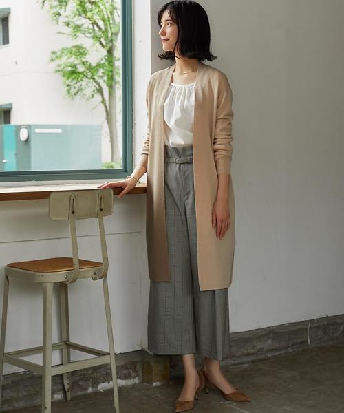 green label relaxing（グリーンレーベルリラクシング）の「［手洗い可能］KF ハンドウォッシュ スーパーロングカーディガン ◆（カーディガン/ボレロ・レディース・ベージュ/ネイビー/グレー/オレンジ系その他・FREE）」の16枚目の写真