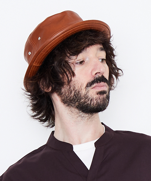 UNITED TOKYO（ユナイテッドトウキョウ）の「レザーコンビハット（ハット・メンズ・ブラック/ブラウン・FREE）」の2枚目の写真