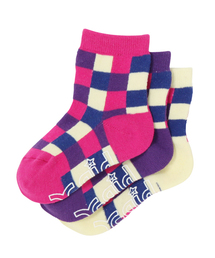 X-girl Stages | BLOCK CHECK 3-PIECE SOCKS(ソックス/靴下)