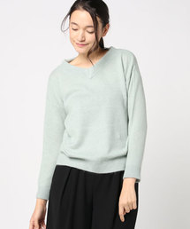 un dix cors | ラクーン混Vプルオーバーニット(ニット/セーター)