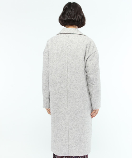LAKOLE(ラコレ)の「スライバーチェスターコート / LAKOLE(チェスターコート・レディース・ライトグレー/オレンジ/ネイビー・SMALL/MEDIUM)」の9枚目の写真