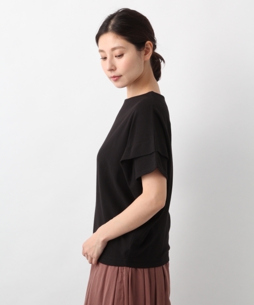 LEPSIM（レプシィム）の「ポンチベーシックVネックプルオーバー5S　786131（Tシャツ/カットソー・レディース・ブラック/ネイビー/オフホワイト/グリーン/キャメル・FREE）」の17枚目の写真