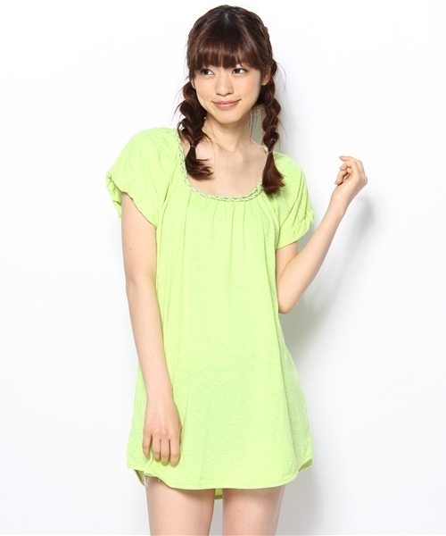 チチカカ（チチカカ）の「ナチュラルブレードチュニック（チュニック・レディース・ブルー/イエロー/グリーン/ピンク・FREE）」の4枚目の写真