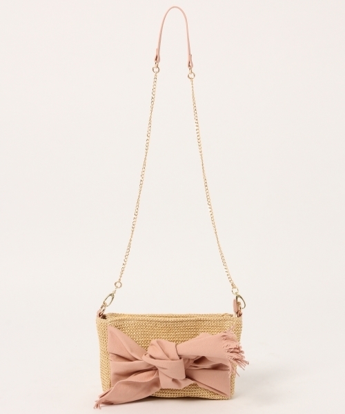 Heather（ヘザー）の「リボンクラッチショルダー　790582（ショルダーバッグ・レディース・ブラック/ピンク/アイボリー・ONESIZE/FREE）」の13枚目の写真