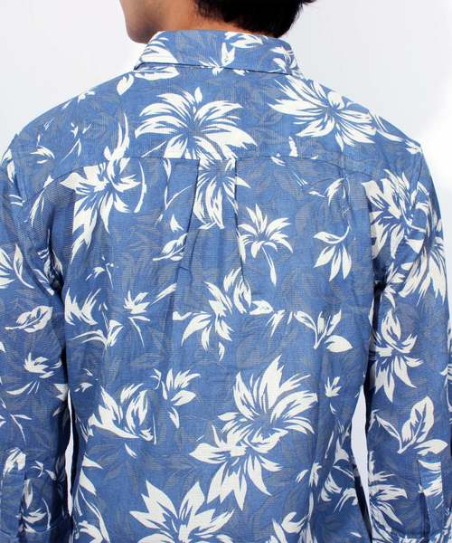 ８(eight)（エイト）の「アロハ柄 7分袖シャツ 花柄 コットン（シャツ/ブラウス・メンズ・A/B/C・MEDIUM/LARGE/X-LARGE）」の17枚目の写真