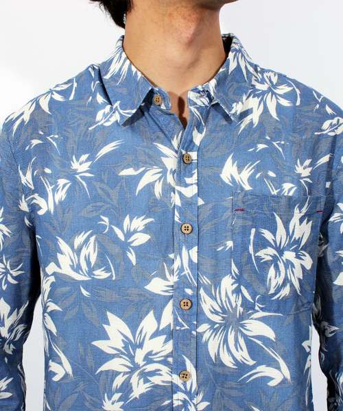 ８(eight)（エイト）の「アロハ柄 7分袖シャツ 花柄 コットン（シャツ/ブラウス・メンズ・A/B/C・MEDIUM/LARGE/X-LARGE）」の18枚目の写真