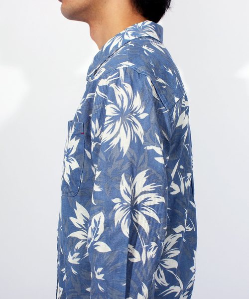 ８(eight)（エイト）の「アロハ柄 7分袖シャツ 花柄 コットン（シャツ/ブラウス・メンズ・A/B/C・MEDIUM/LARGE/X-LARGE）」の14枚目の写真
