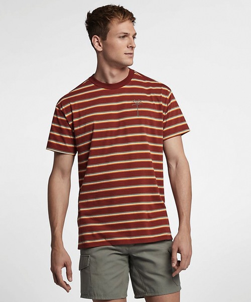Hurley (ハーレー)の「M HRLY PORT CITY MOCK CREW SS(Tシャツ/カットソー・メンズ・チャコールグレー/ブルー/マルーン・SMALL/MEDIUM/LARGE)」の3枚目の写真
