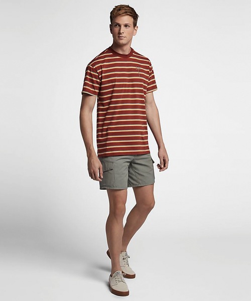 Hurley (ハーレー)の「M HRLY PORT CITY MOCK CREW SS(Tシャツ/カットソー・メンズ・チャコールグレー/ブルー/マルーン・SMALL/MEDIUM/LARGE)」の5枚目の写真
