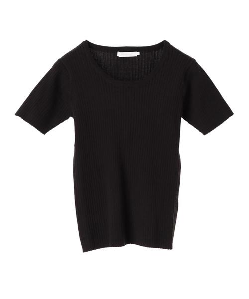 AMERICAN HOLIC（アメリカンホリック）の「・Uネックリブプルオーバー（ニット/セーター・レディース・オレンジ/ブルー/ブルー系その他2/オフホワイト/ブラック/ベージュ/ネイビー/ホワイト系その他4・M/L）」の10枚目の写真