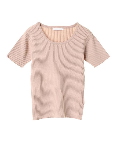 AMERICAN HOLIC（アメリカンホリック）の「・Uネックリブプルオーバー（ニット/セーター・レディース・オレンジ/ブルー/ブルー系その他2/オフホワイト/ブラック/ベージュ/ネイビー/ホワイト系その他4・M/L）」の11枚目の写真