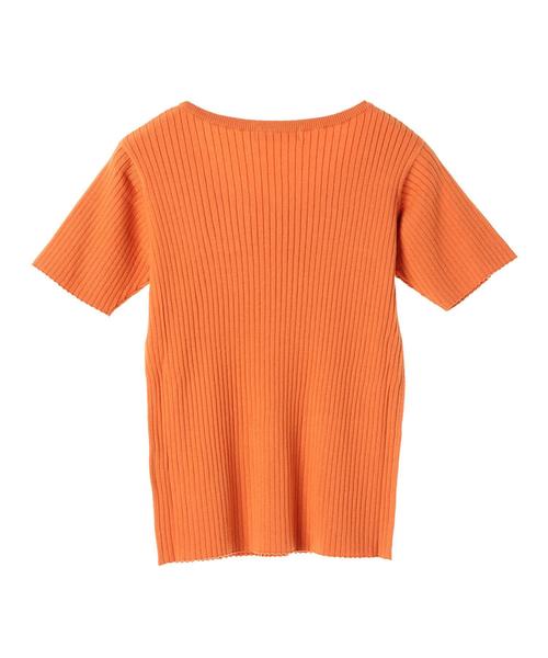 AMERICAN HOLIC（アメリカンホリック）の「・Uネックリブプルオーバー（ニット/セーター・レディース・オレンジ/ブルー/ブルー系その他2/オフホワイト/ブラック/ベージュ/ネイビー/ホワイト系その他4・M/L）」の22枚目の写真