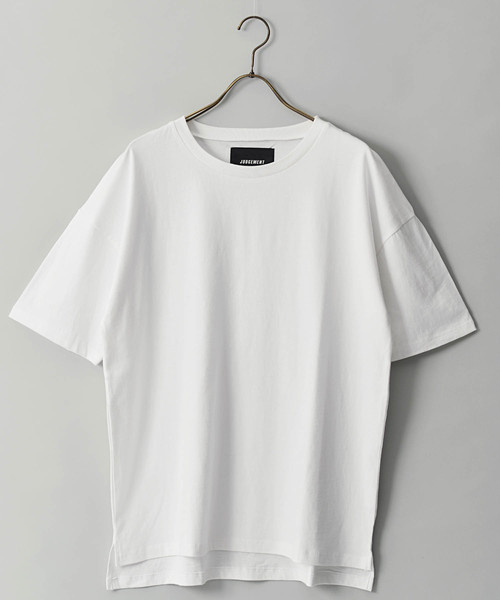 JACKROSE(ジャックローズ)の「JUDGEMENTビッグシルエットコットン無地Tシャツ(Tシャツ/カットソー・メンズ・ホワイト/ブラック/ダークグレー・M/L)」の2枚目の写真