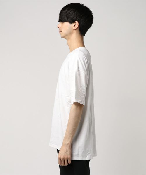 JACKROSE(ジャックローズ)の「JUDGEMENTビッグシルエットコットン無地Tシャツ(Tシャツ/カットソー・メンズ・ホワイト/ブラック/ダークグレー・M/L)」の4枚目の写真