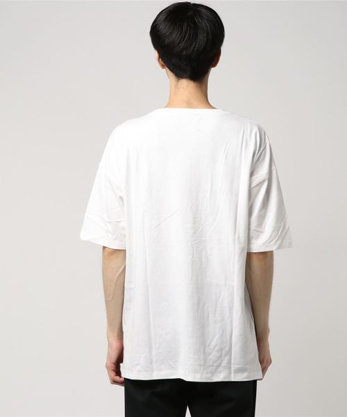 JACKROSE(ジャックローズ)の「JUDGEMENTビッグシルエットコットン無地Tシャツ(Tシャツ/カットソー・メンズ・ホワイト/ブラック/ダークグレー・M/L)」の5枚目の写真