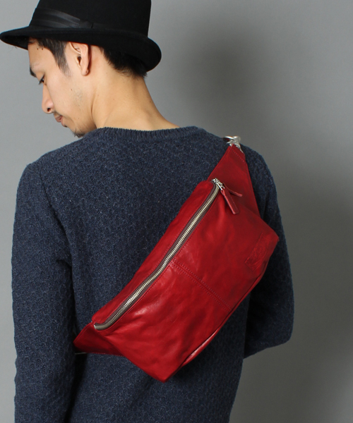 Butler Verner Sails(バトラーヴァーナーセイルス)の「【Butler Verner Sails】 ポニープルアップワンショルダー JA-1111(ボディバッグ/ウエストポーチ・メンズ・レッド/ブラック/ネイビー/グリーン/ブラウン・FREE)」の5枚目の写真