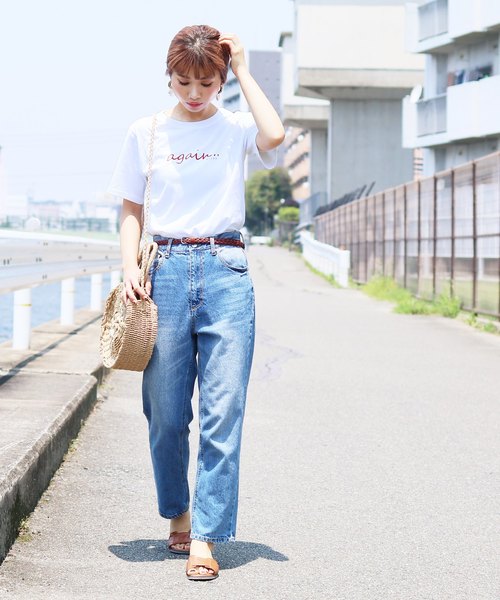 reca（レカ）の「◆recaオリジナル◆again ロゴTシャツ（Tシャツ/カットソー・レディース・ホワイト系その他/ブラック系その他/ホワイト系その他2・FREE）」の12枚目の写真