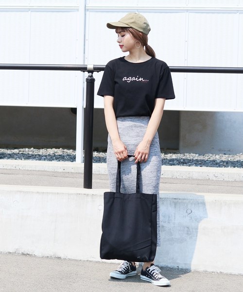 reca（レカ）の「◆recaオリジナル◆again ロゴTシャツ（Tシャツ/カットソー・レディース・ホワイト系その他/ブラック系その他/ホワイト系その他2・FREE）」の16枚目の写真