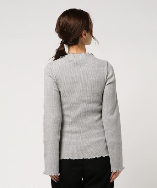LOWRYS FARM(ローリーズファーム)の「リブメロープルオーバー 806421(Tシャツ/カットソー・レディース・ブラック/オフホワイト/グレー/ブラック系その他/キャメル・LARGE/MEDIUM)」の7枚目の写真