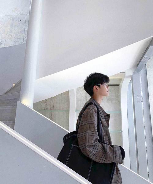 neos（ネオス）の「【neos -addictive design-】ビッグシルエット タータンチェック  シャツ ジャケット（カバーオール・メンズ・ブラウン/グレー・MEDIUM/LARGE/X-LARGE）」の16枚目の写真