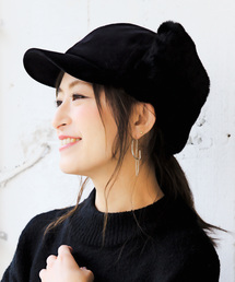 14+ | フェイクファーフライトキャップ(キャップ)