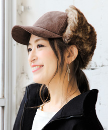 14+ | フェイク ファー 耳付きCAP / フライト キャップ / 親子/ リンクコーデ(キャップ)