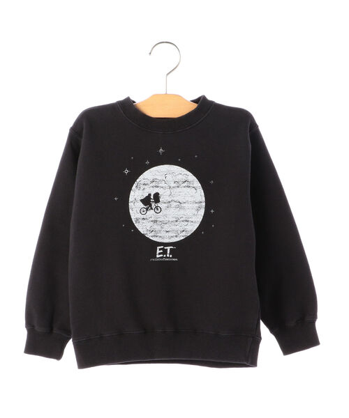 【SHIPS KIDS別注】SUNNY SPORTS:プリント スウェット（ブラック）(100～150cm)