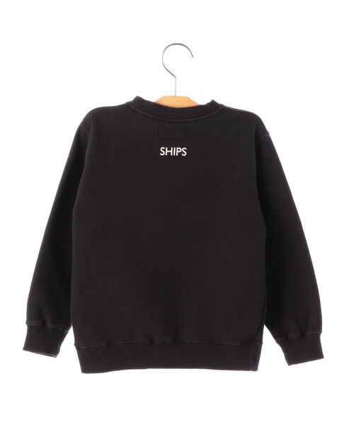 【SHIPS KIDS別注】SUNNY SPORTS:プリント スウェット（ブラック）(100～150cm)