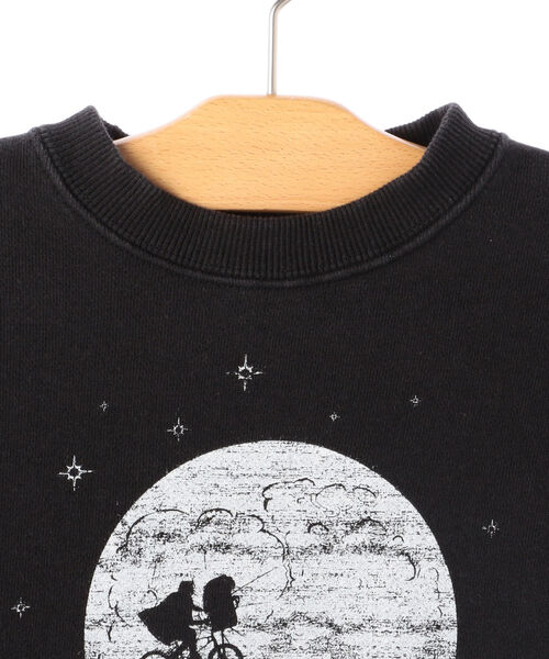 【SHIPS KIDS別注】SUNNY SPORTS:プリント スウェット（ブラック）(100～150cm)