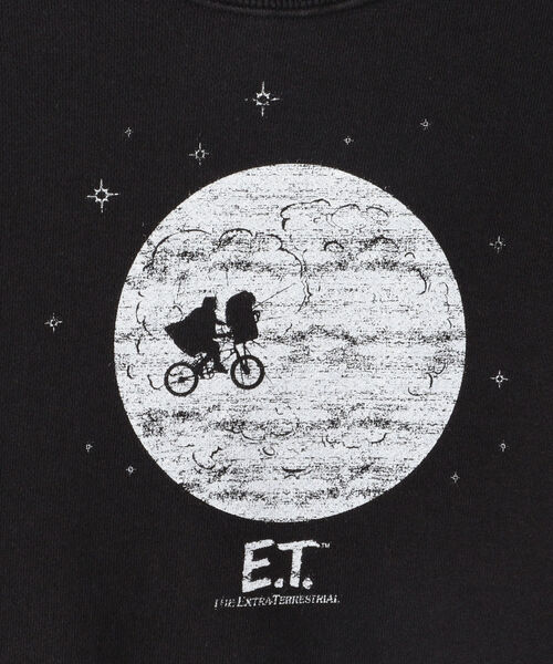 【SHIPS KIDS別注】SUNNY SPORTS:プリント スウェット（ブラック）(100～150cm)