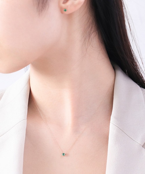 WEB限定】K10 ピンクゴールド ダイヤモンド ハート ネックレス（0442