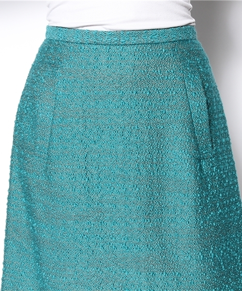 La TOTALITE（ラトータリテ）の「ヴィーナスブークレポケスカート（スカート・レディース・ホワイト/グリーン・36/38/40）」の5枚目の写真