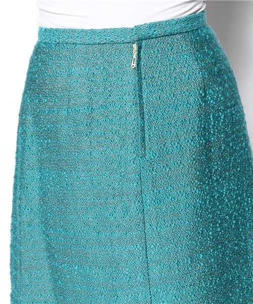 La TOTALITE（ラトータリテ）の「ヴィーナスブークレポケスカート（スカート・レディース・ホワイト/グリーン・36/38/40）」の6枚目の写真