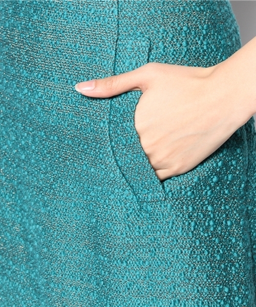 La TOTALITE（ラトータリテ）の「ヴィーナスブークレポケスカート（スカート・レディース・ホワイト/グリーン・36/38/40）」の7枚目の写真