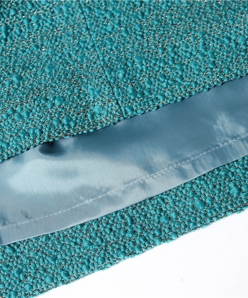 La TOTALITE（ラトータリテ）の「ヴィーナスブークレポケスカート（スカート・レディース・ホワイト/グリーン・36/38/40）」の10枚目の写真