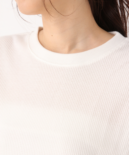 GLOBAL WORK(グローバルワーク)の「BEAUTEEワッフルクルーTEE/823918(Tシャツ/カットソー・レディース・ダークブルー/ホワイト/ブラック/その他/オフホワイト・MEDIUM/LARGE)」の10枚目の写真