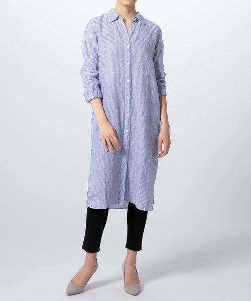 セール リネン シャツ ブラウス ワンピース をセール価格で購入できます Divinique Yanuk ヤヌーク のファッション トップス ワンピース シャツ ブラウス ロングシャツ 買取 格安の